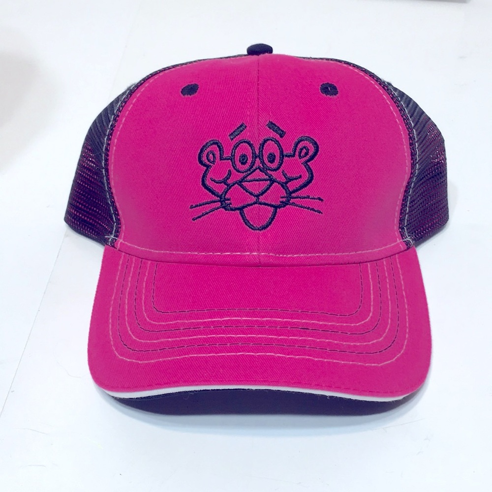 Pink Panther cap pink black OWENS CORNING unisex one size